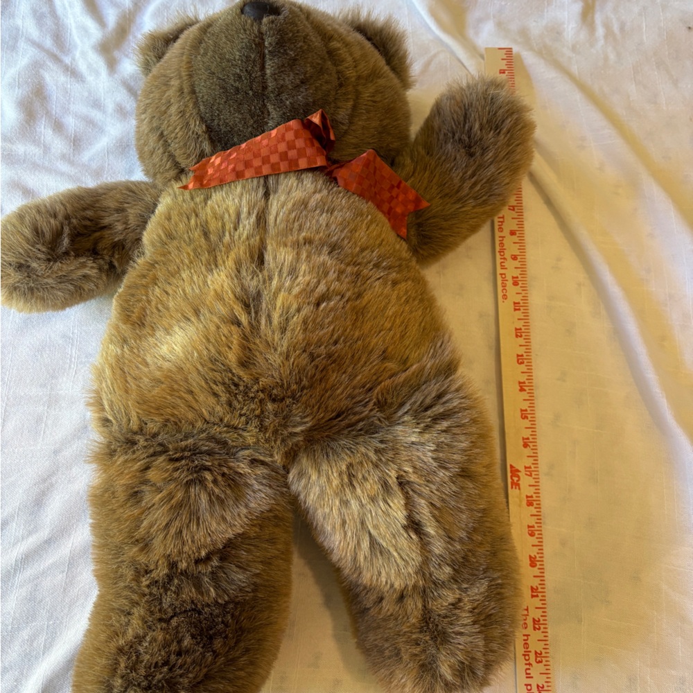 Floppy Friends Mervyn’s Vintage Large Brown Teddy Bear 24” Stuffed Animal Toy - Picture 7 of 9